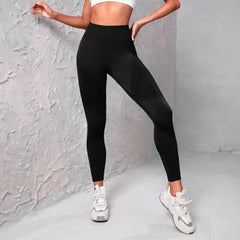 High-Waisted Booty-Lifting Leggings – Striped Mesh Gym & Running Tights