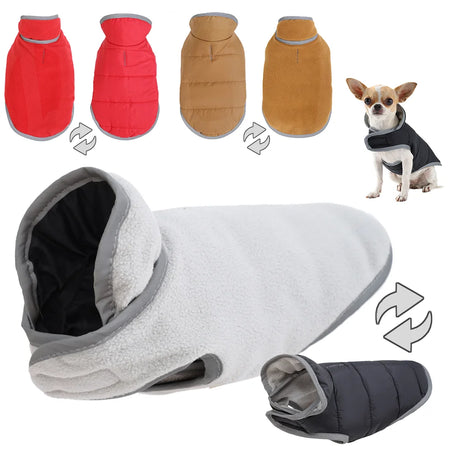 Reversible fleece dog coat, photo 1