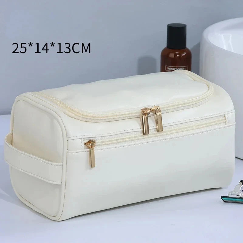 Hanging Toiletry Bag, Faux Leather or Canvas
