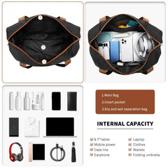 Kono Lightweight Carry-On Suitcase – 3-Piece Travel Set with TSA Lock