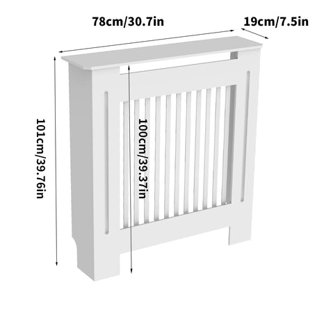 Super Tall 100CM Radiator Cover – Modern MDF Grill Shelf Cabinet