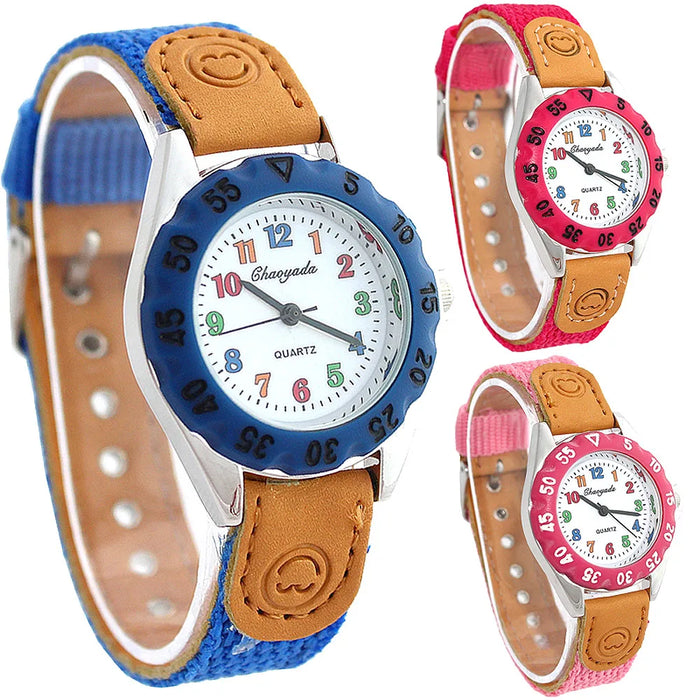 Kids' Colourful Number Quartz Watch, image 2
