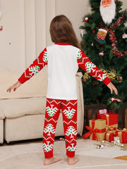 Festive Family Pyjama Set with Reindeer & Xmas Tree Print