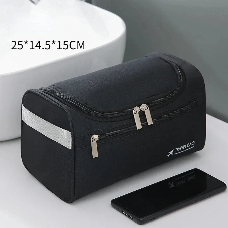 Hanging Toiletry Bag, Faux Leather or Canvas