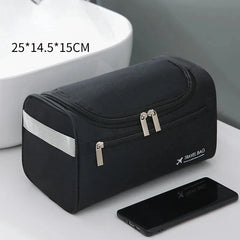 Hanging Toiletry Bag, Faux Leather or Canvas