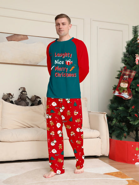 Festive Family Elk Pyjamas - Red & Green Plaid