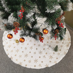 White Faux Fur Christmas Tree Skirt, 78, 90 or 122cm