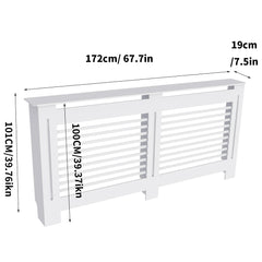 Super Tall 100CM Radiator Cover – Modern MDF Grill Shelf Cabinet