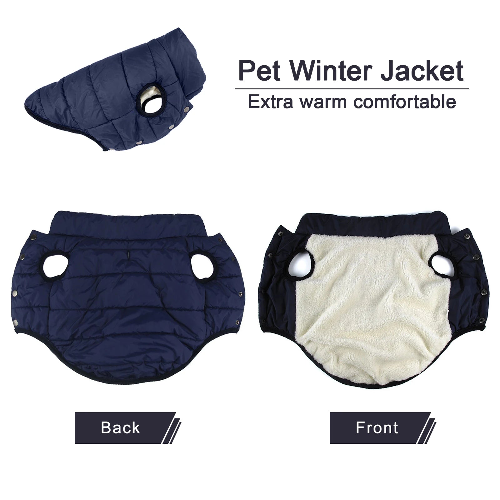 Padded Dog Gilet with Lead Hole
