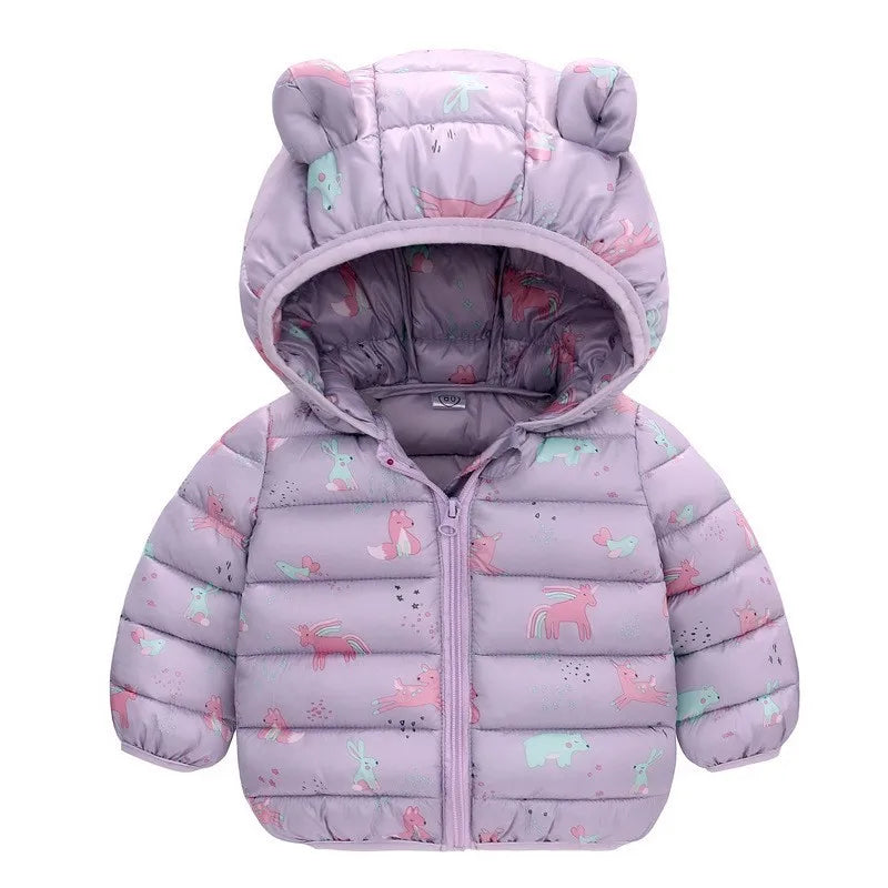 Kids' Lightweight Hooded Puffer Jacket