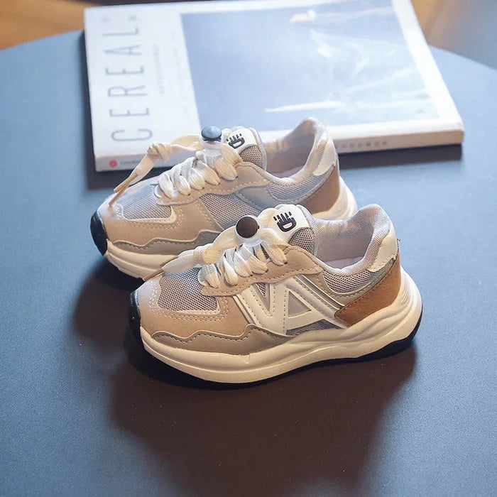 StrideFlex Kids Trainers, Grey