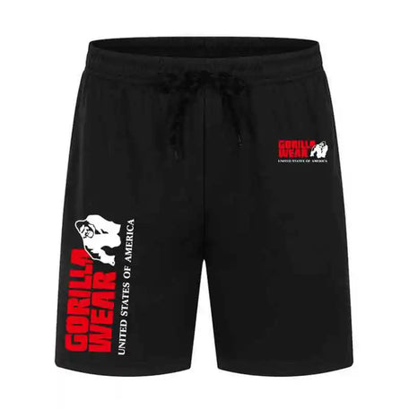 Men’s Cotton Casual Shorts – Gorilla Print Gym & Streetwear