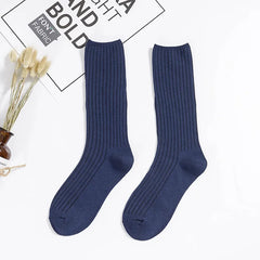 Women's Ribbed Crew Socks