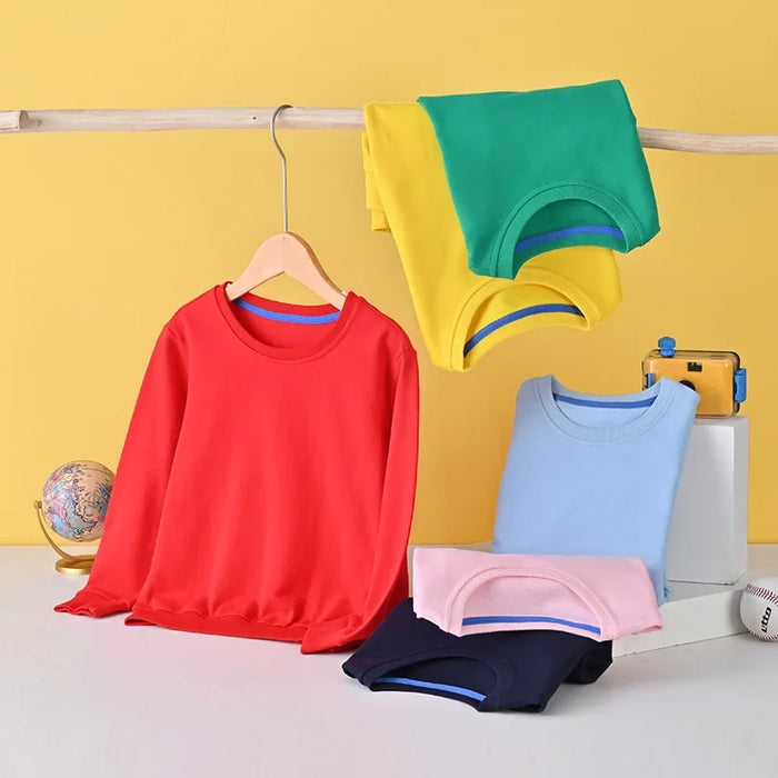 Kids' Cotton Crew Neck Sweatshirt