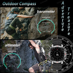 GUHUAVMI Outdoor Smartwatch with GPS & Bluetooth Calling