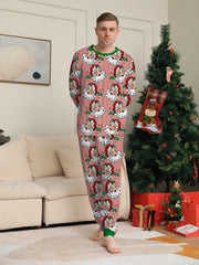 Festive Family Pyjama Set - Santa Stripe Design