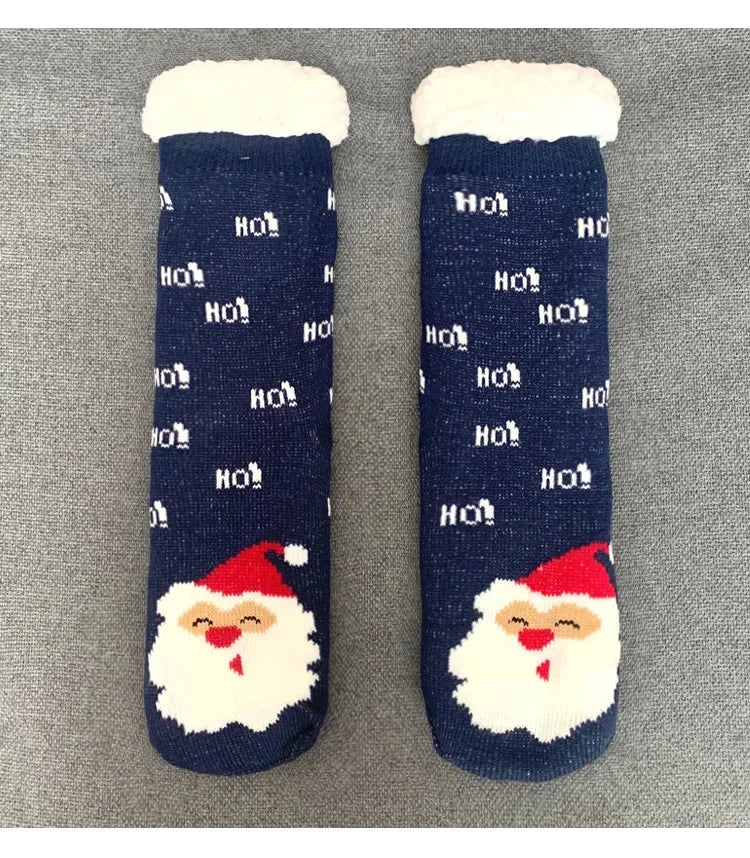Women's Christmas Fluffy Slipper Socks