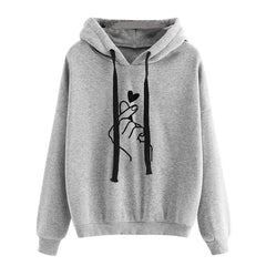 Women's Fleece Hoodie – Oversized Casual Hooded Sweatshirt with Pockets