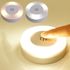 Portable LED Night Light – USB Rechargeable, Touch Control, Warm Ambience