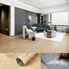 Self-Adhesive 3D Wood Grain Floor Stickers – Waterproof & Anti-Slip