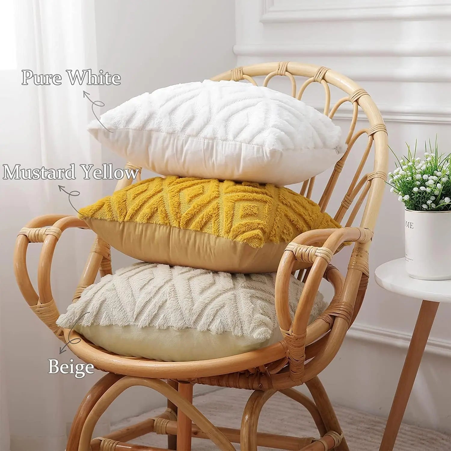 Velvet Diamond Cushion Cover, 45 x 45 cm
