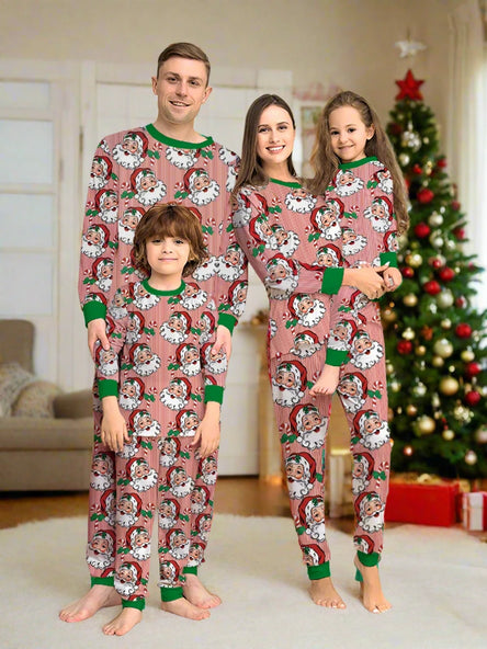 Festive Family Pyjama Set - Santa Stripe Design