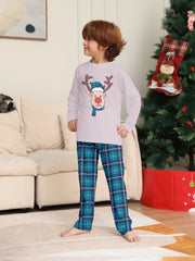 Festive Family Pyjama Set with Reindeer Print