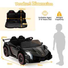 TurboTots 12V Electric Ride-On Car