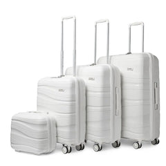 Kono 4-Piece Hard Shell Luggage Set – Lightweight, TSA Lock & Spinner Wheels
