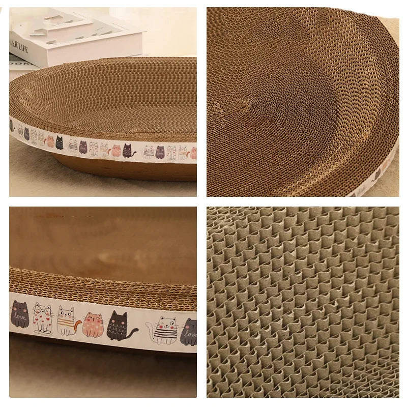 Corrugated Cardboard Cat Scratcher Bowl