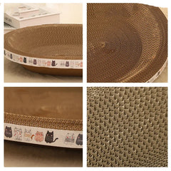 Corrugated Cardboard Cat Scratcher Bowl