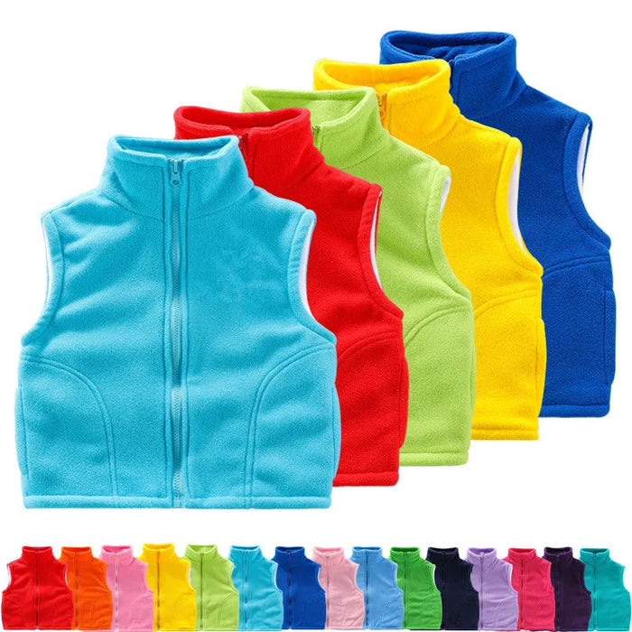 CozyFleece Kids’ Winter Vest, Warm & Stylish