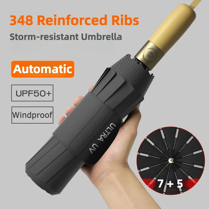 Windproof automatic folding umbrella, photo 1