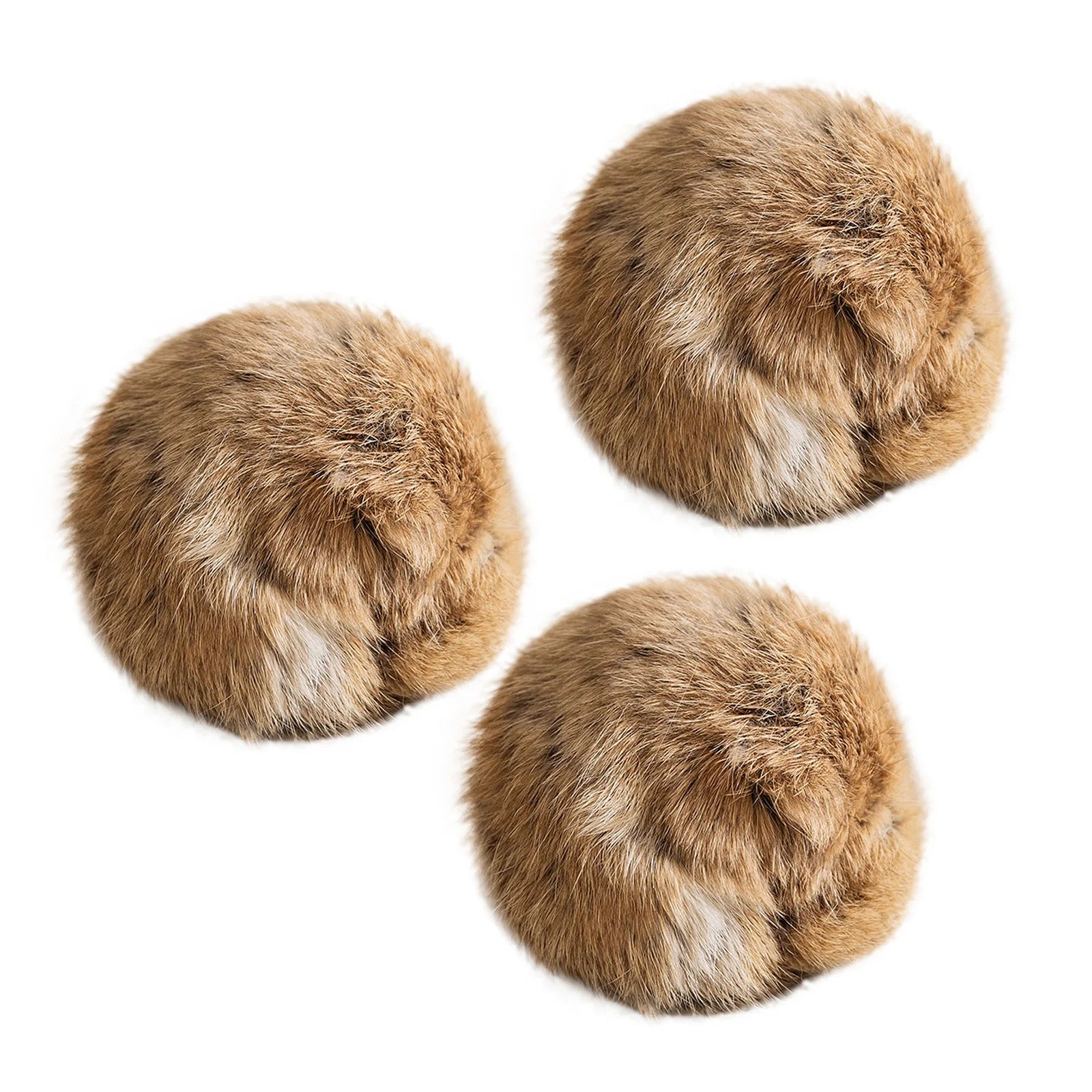 Faux Fur Pom Pom Cat Balls with Catnip