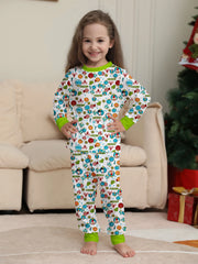 Festive Elk Family Pyjama Set - Red & Green Plaid