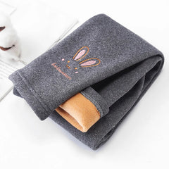Girls' Fleece Lined Bunny Leggings