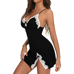 Lace V-Neck Chemise Nightdress