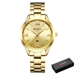 CURREN Retro Ladies Quartz Watch – Elegant and Waterproof