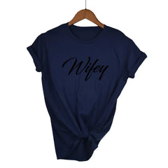 Hubby & Wifey Matching T-Shirt – Funny Casual Cotton Tee for Women