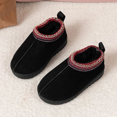 Girls' Striped Cuff Winter Boots