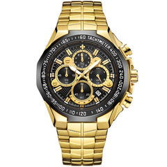 WWOOR Luxury Gold Chronograph Men's Watch