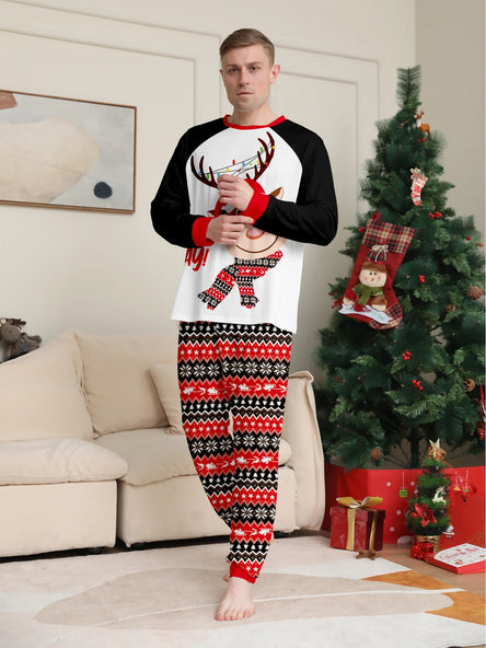 Cosy Christmas Family Pyjamas - Santa & Reindeer Cotton Sets