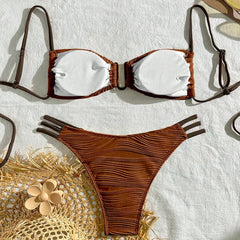Women's Push-Up Brazilian Bikini Set – Sexy Beach Swimwear