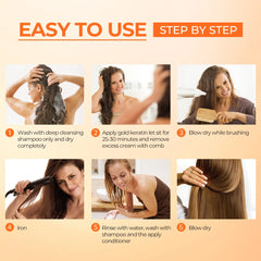Gold Keratin Hair Transformation Kit