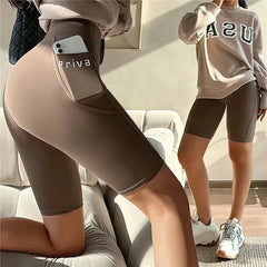 Women's High-Waisted Sports Shorts – Workout & Yoga Fitness Shorts