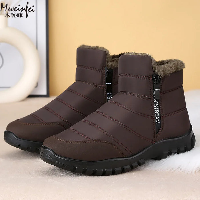 Men's Fleece Lined Ankle Snow Boots, alternative view