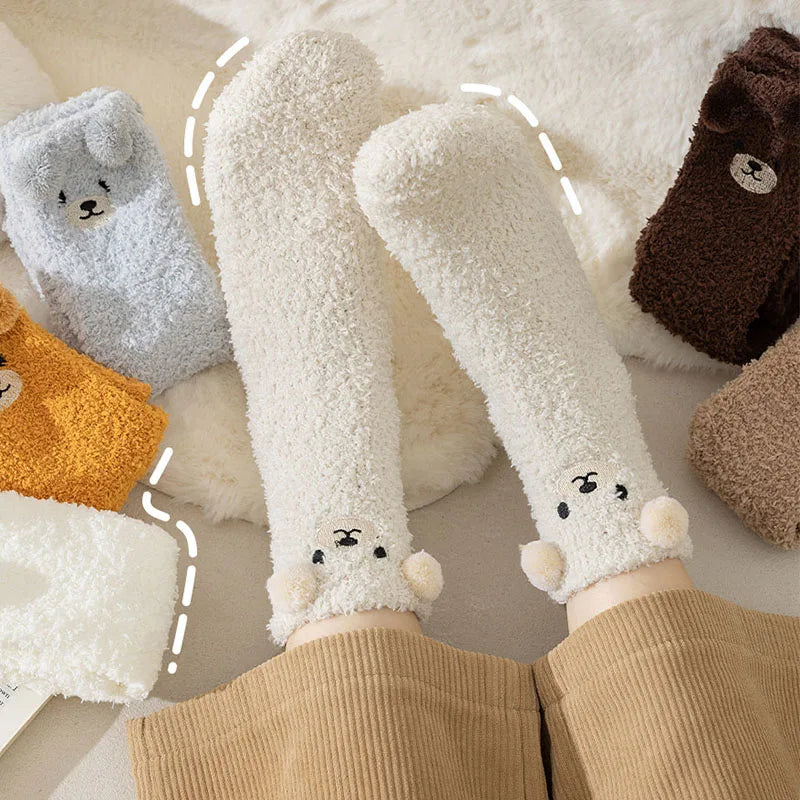 Women's Fluffy Teddy Bear Socks