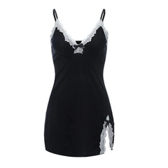 Lace V-Neck Chemise Nightdress
