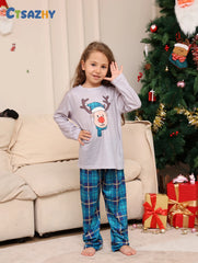 Festive Family Pyjama Set with Reindeer Print