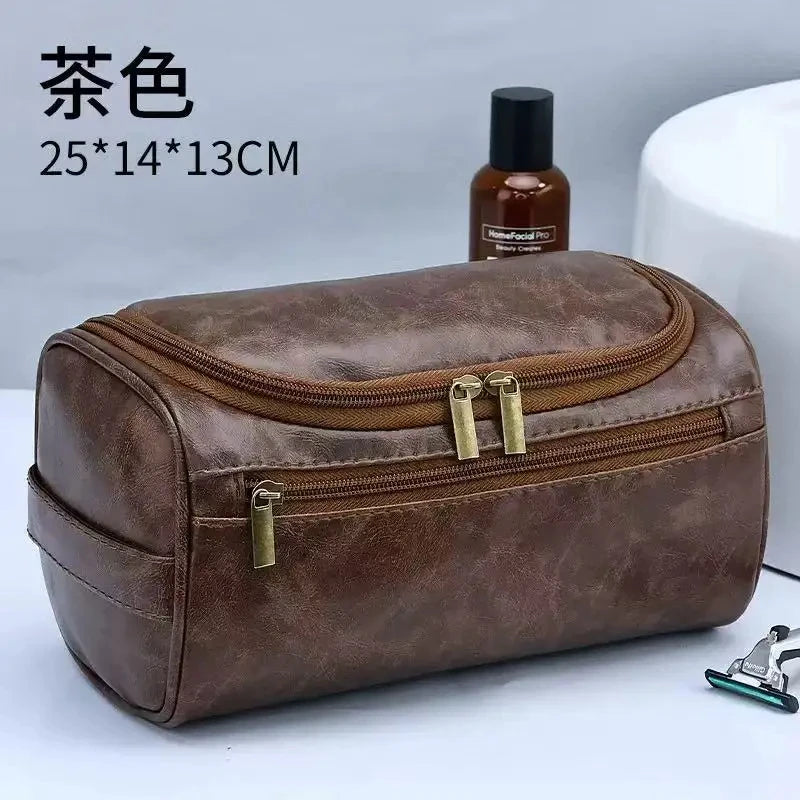 Hanging Toiletry Bag, Faux Leather or Canvas
